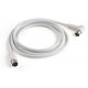 Meliconi ANT2M90 cable coaxial 2 m Blanco